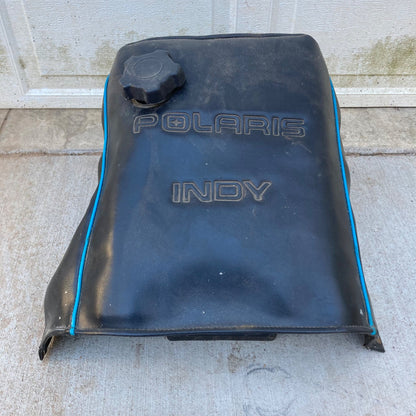 Vintage Polaris Indy Snowmobile Gas Tank & Cover 400 500 600 440 1988