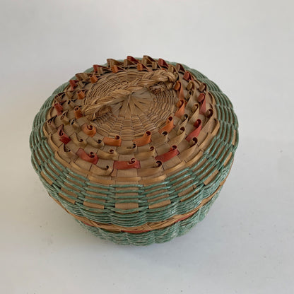 Vintage Handmade Ash Tree Woven Basket