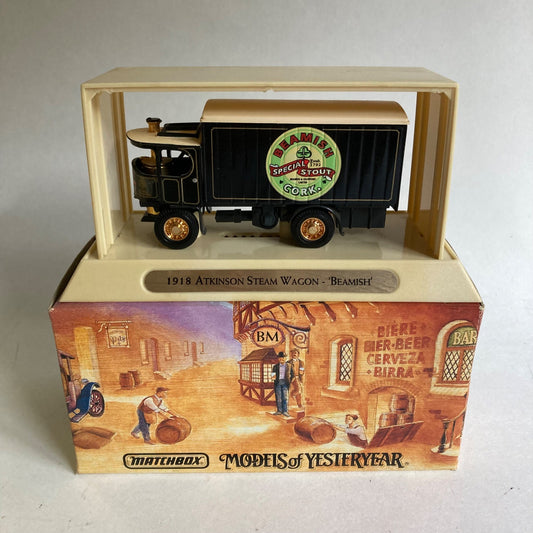 Matchbox Models of Yesteryear 1918 Atkinson Steam Wagon Beamish Beer Truck w/Box