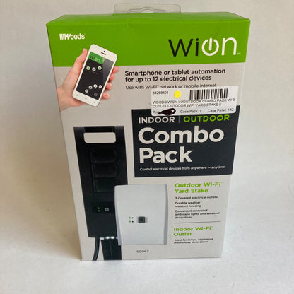 WiOn Wi-Fi Combo Pack Outdoor Yard Stake & Indoor Outlet #50063