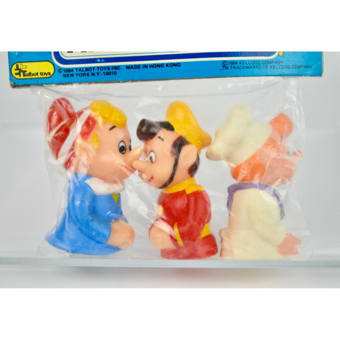 1984 Kellogg's Rice Krispies Snap Crackle Pop Finger Puppets NOS New Vintage