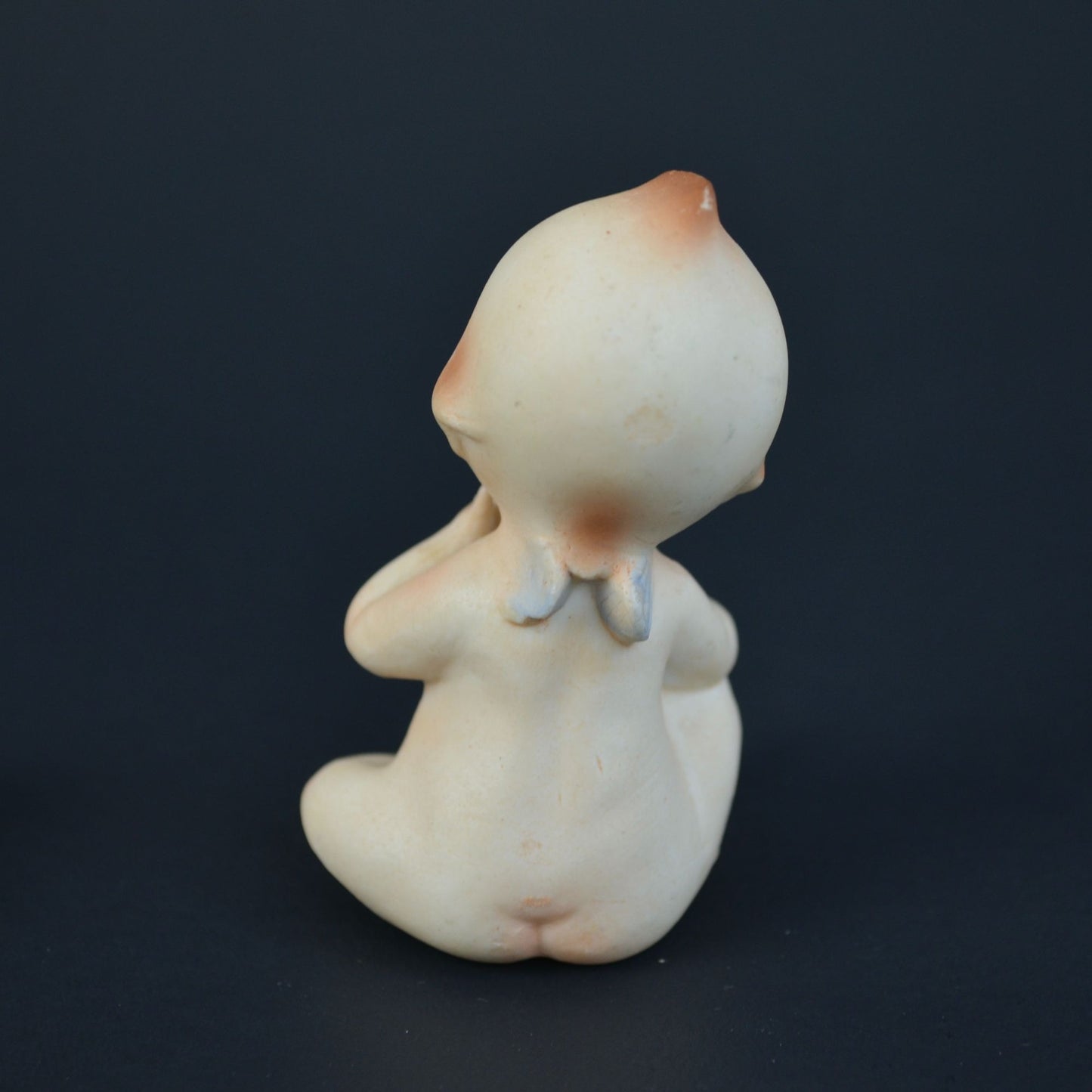 Vintage Bisque Porcelain Kewpie Doll Figurine & Brooch Pin Lot