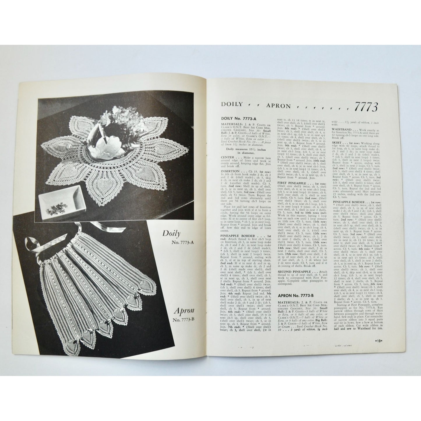 Clark's Featuring 14 New Pineapple Designs Book Vintage