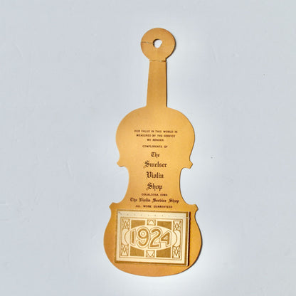 The Smelser Violina Shop Oskaloosa Iowa 1924 Calendar