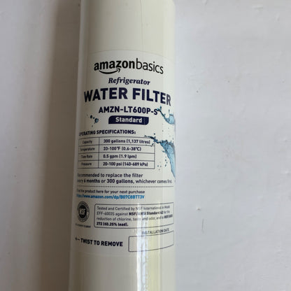 Amazon Basics Replacement LG LT600P Refrigerator Water Filter Cartridge - Standard Filtration