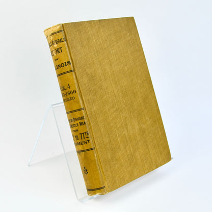 Adjutant General's Report Illinois Vol. 4 1861-1866 Army Soldier Roster