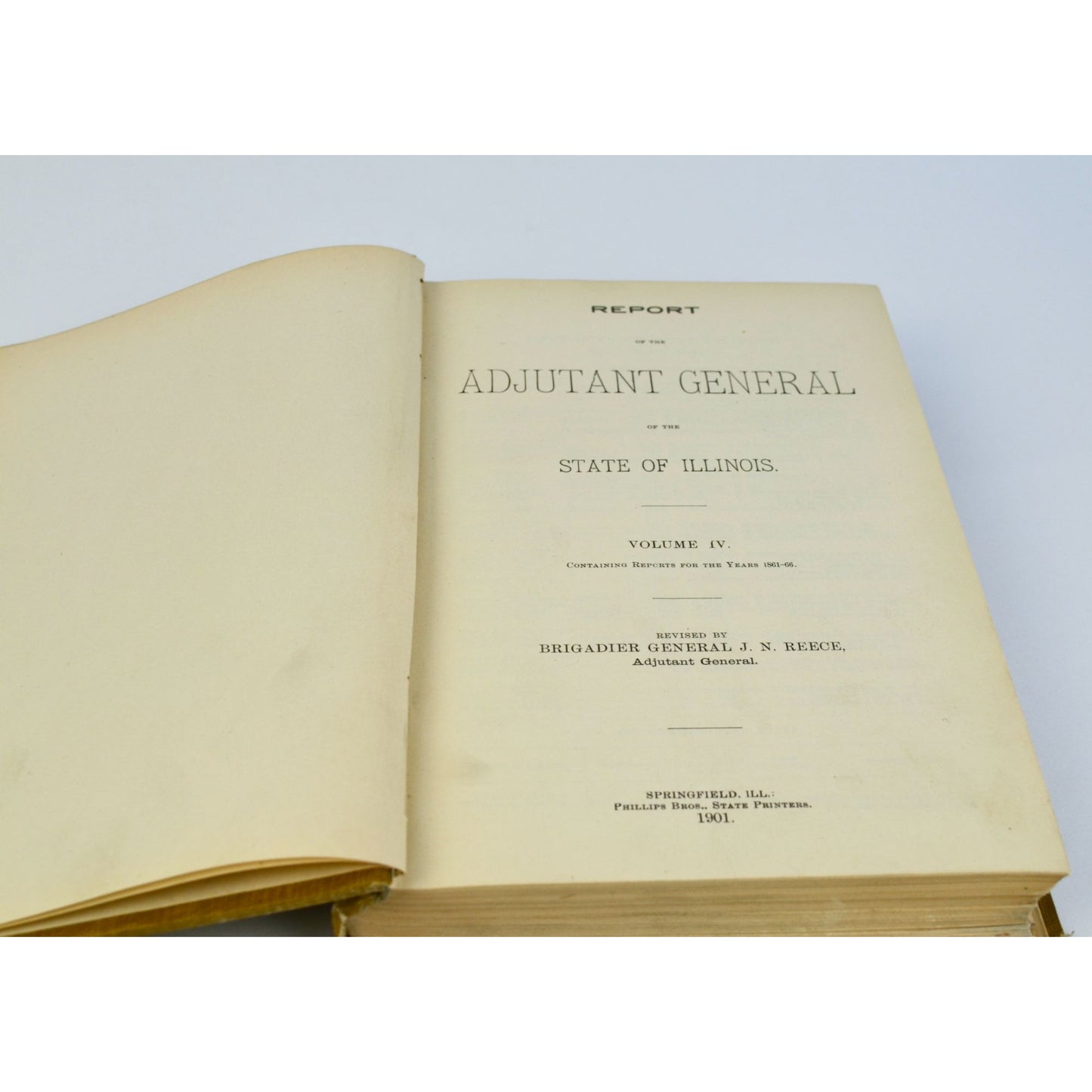 Adjutant General's Report Illinois Vol. 4 1861-1866 Army Soldier Roster