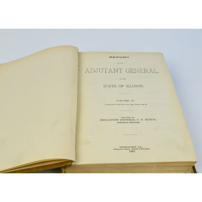 Adjutant General's Report Illinois Vol. 4 1861-1866 Army Soldier Roster