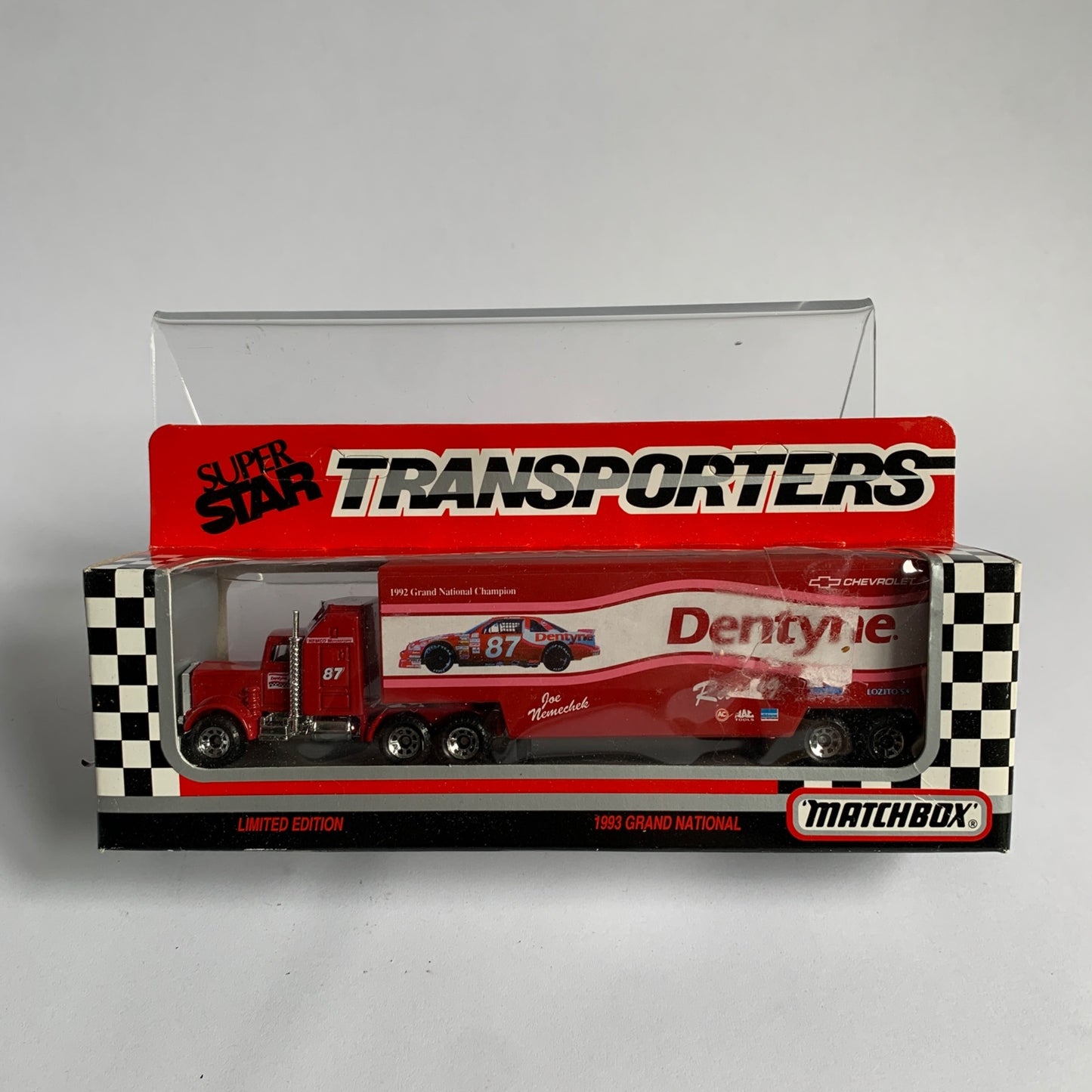 Matchbox Super Star Transporters Dentyne Joe Nemecheck NASCAR