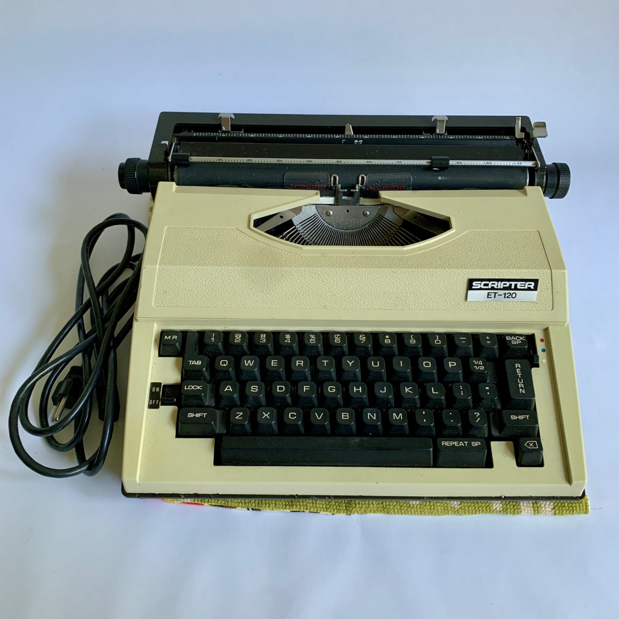 Scripter ET-120 Electric Typewriter Vintage AS IS – Sunrise Pickers
