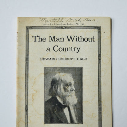 The Man Without a Country Edward Everett Hale Instructor Literature Series