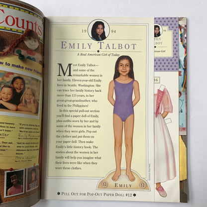 American Girl Magazine September October 1994 Mint Uncut Paper Dolls