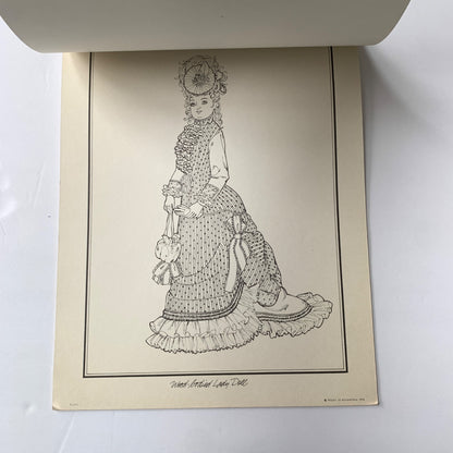 French Dolls Coloring Book Unused