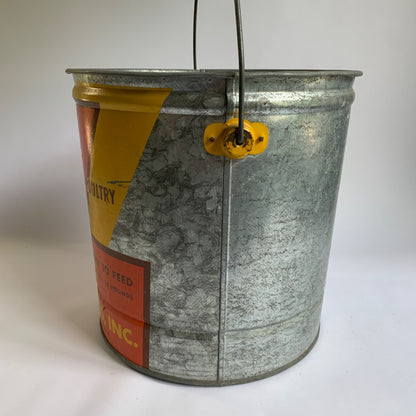 Tri Associates Vintage Galvanized Metal Feed Bucket Calves Cows Pigs Poultry Minnesota