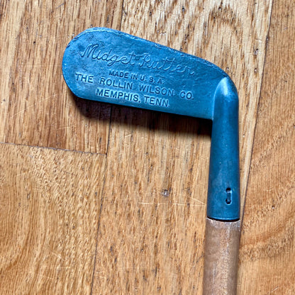 Vintage Rollin Wilson MIDGET PUTTER Wood Shaft Golf Club Youth Child Size