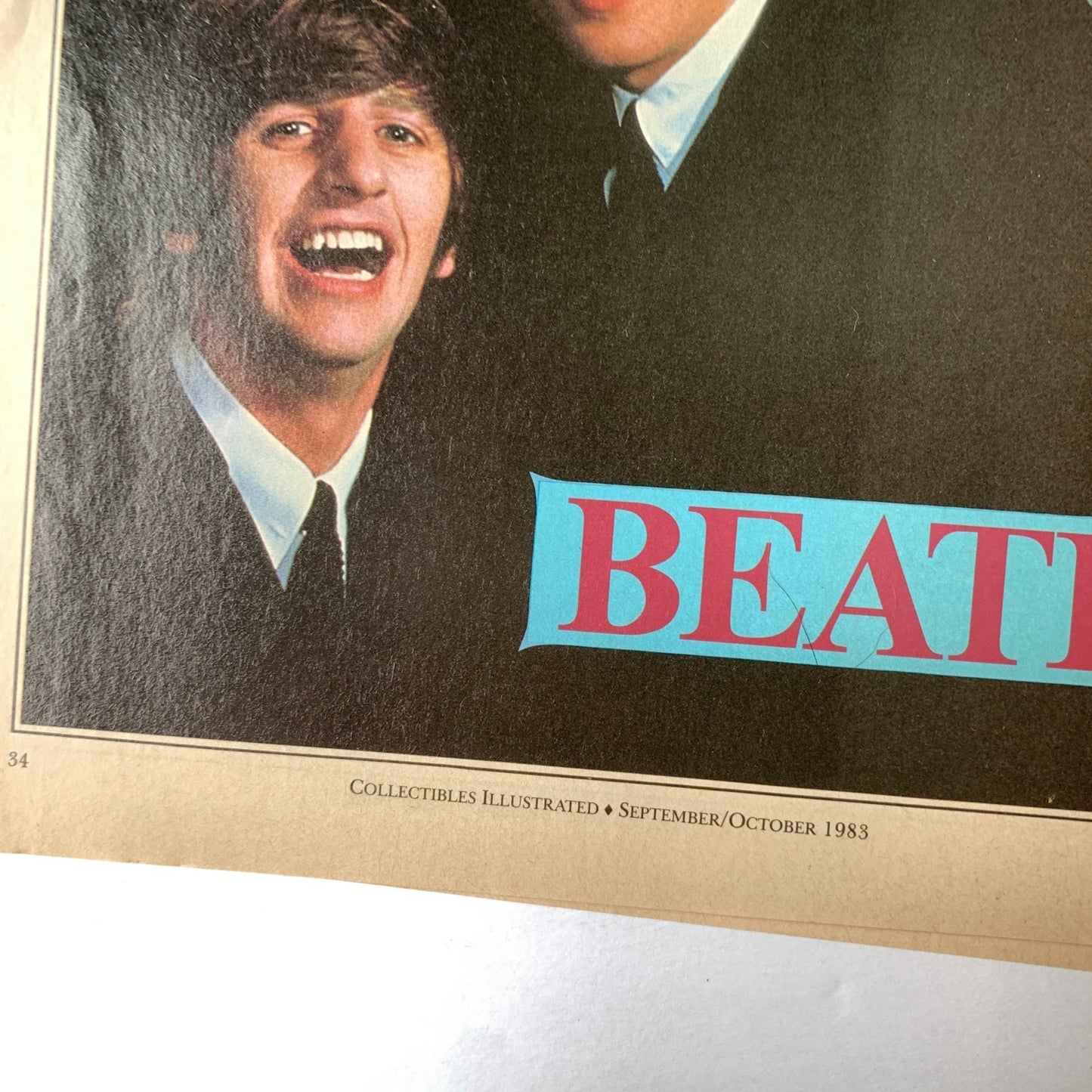 Beatles Magazine Cutouts Pages 1983 Collectibles Illustrated and Mode