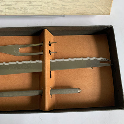 Warwick Cutlery Set Carving Knife Set Fork Sharpener Sheffield Stainless