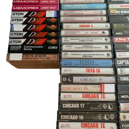 HUGE Lot 189 Vintage 70s 80s 90s Cassette Tapes Rock Pop Christian Soul