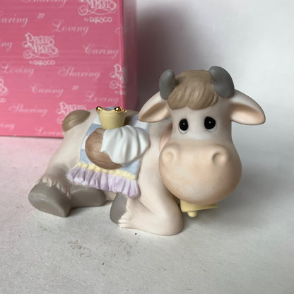 Precious Moments Crown Him King of Kings Cow Figurine 118264 In Box
