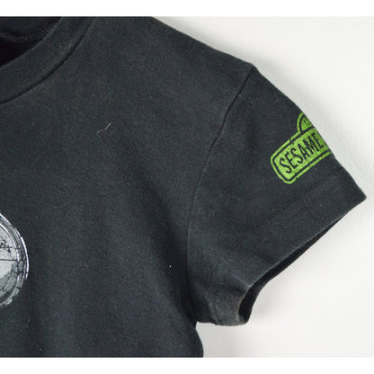 Junk Food Oscar the Grouch Scram Vintage Junior's Small Black Tee