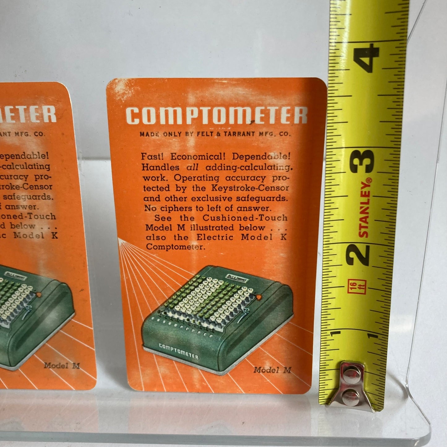 Lot 2 Vintage Comptometer Advertising Pocket Calendars 1942-1944 Adding Machine