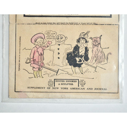 1906 Color Your Own Comic Postcard Antique