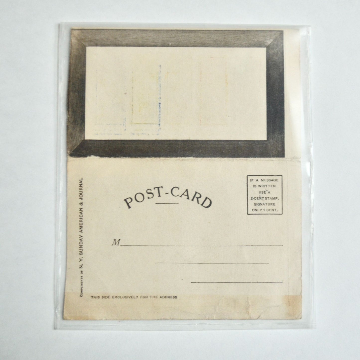 1906 Color Your Own Comic Postcard Antique