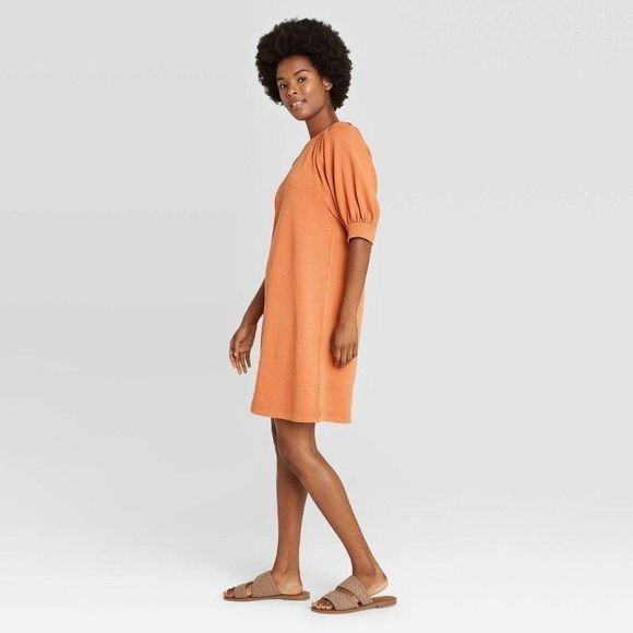 New Universal Thread Sweatshirt Dress Brown Dress