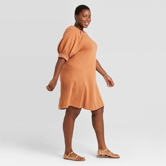 New Universal Thread Sweatshirt Dress Brown Dress