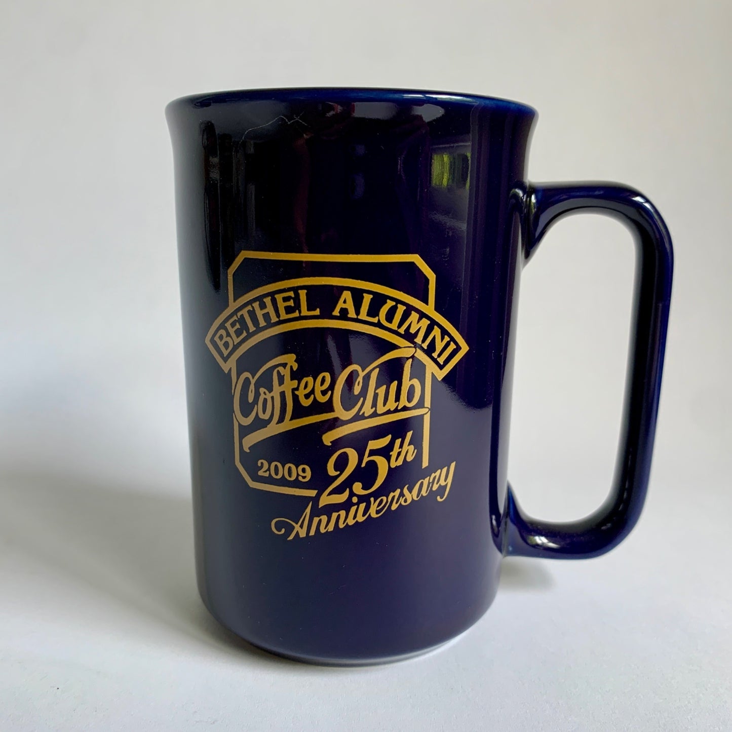 2009 Bethel Alumni Coffee Club 25th Annivesary Blue Mug