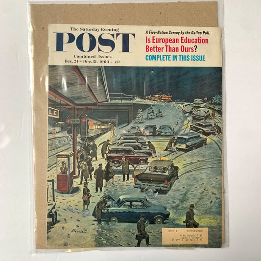 The Saturday Evening Post Magazine COVER December 24 - 31 1960