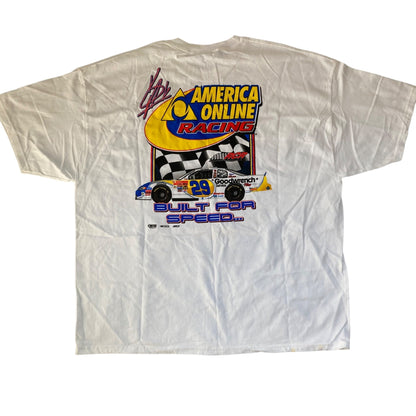 Vintage Kevin Harvick #29 NASCAR America Online AOL Racing T-Shirt Size 2XL
