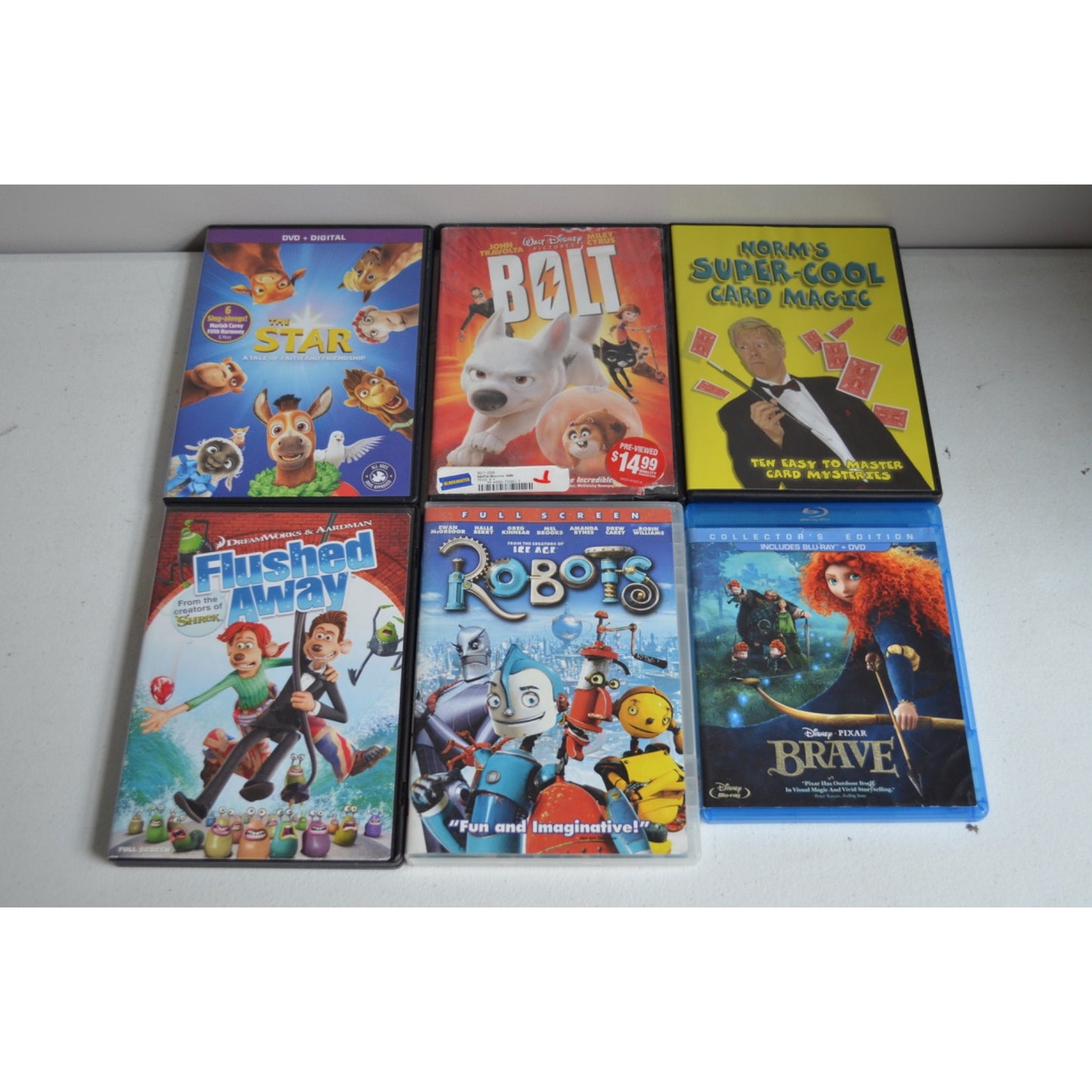 Kids DVDs Lot of 6 Disney + Others