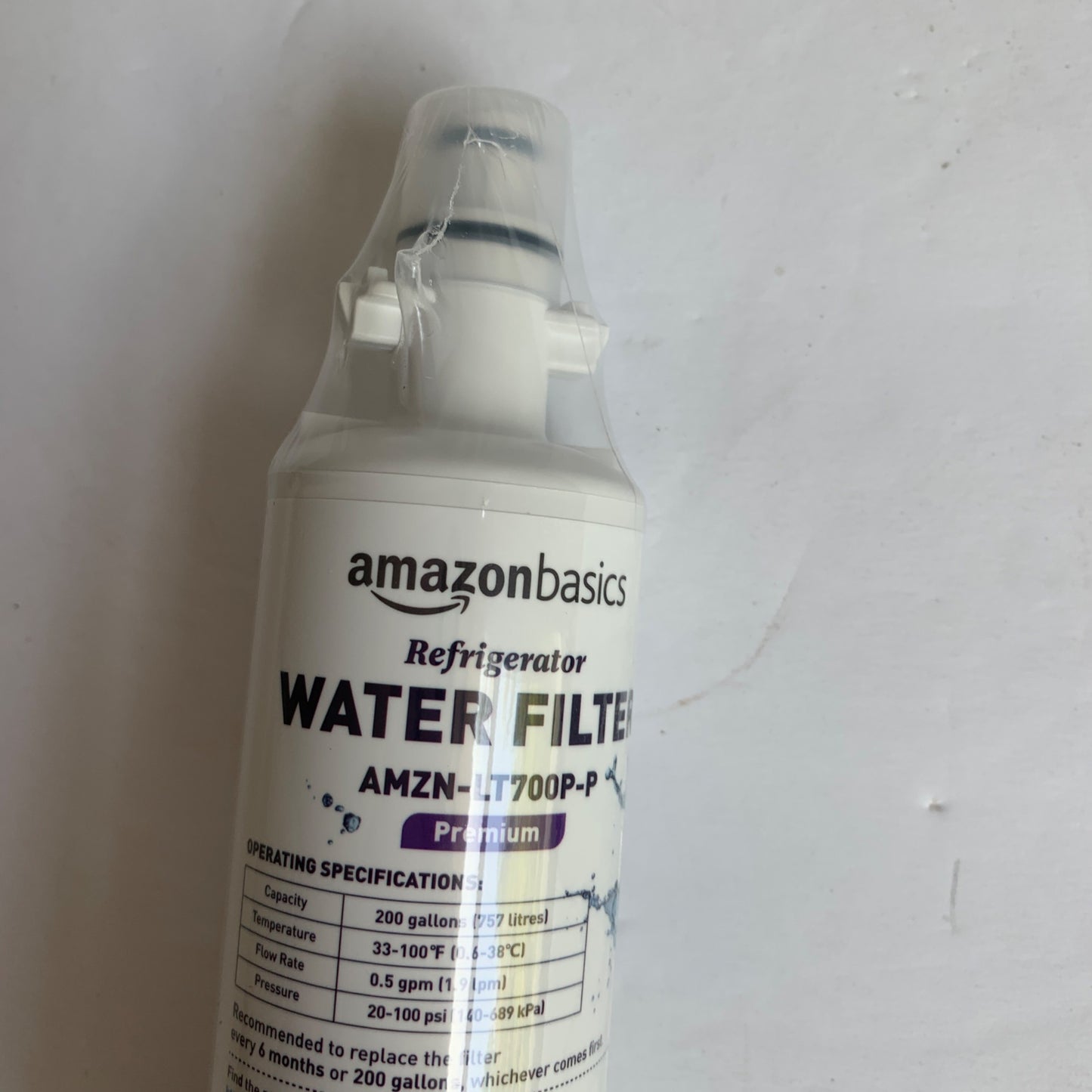 Amazon Basics AMZN-LT700P-P Refrigerator Water Filter New