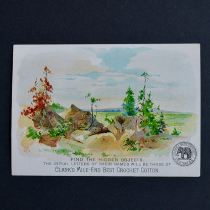 Clark's Mile-End Victorian Trade Card Trading Antique