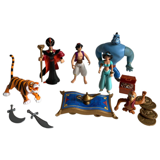 1992 Disney Aladdin Figurines Set Plastic Vintage
