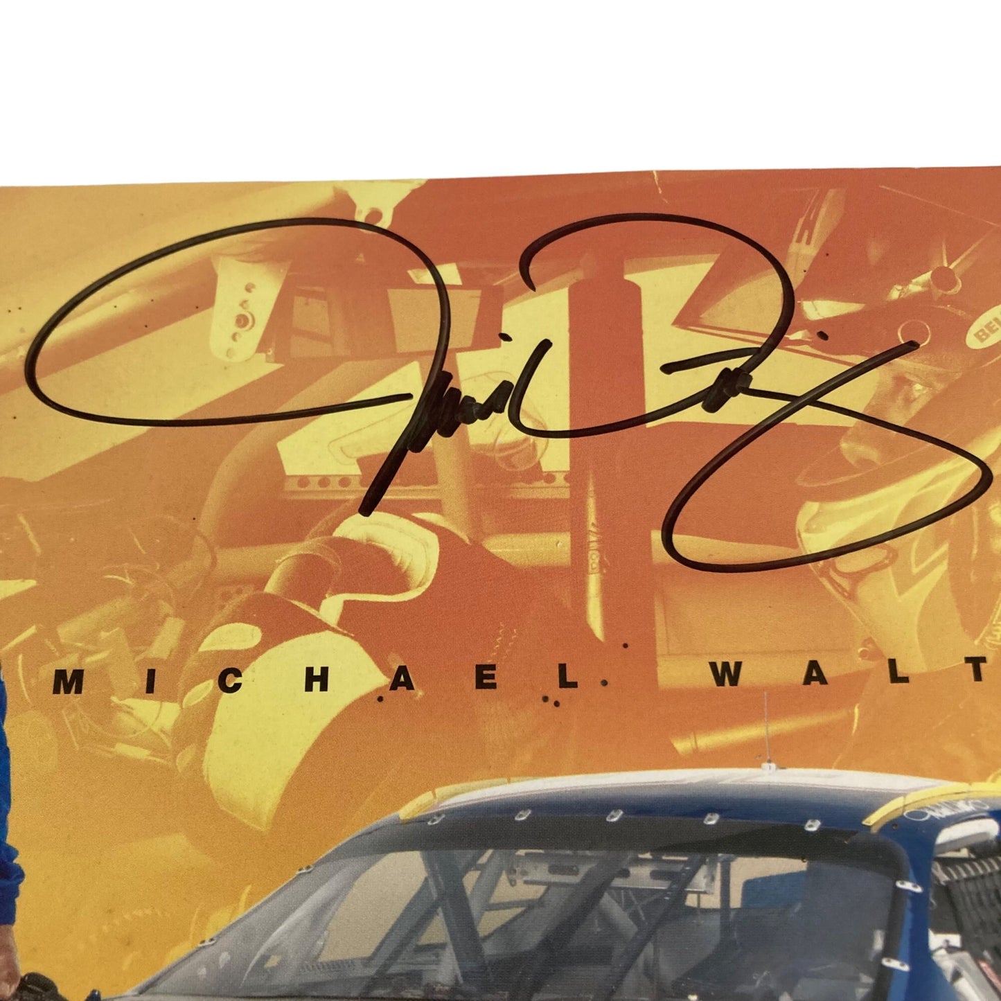 Vintage Michael Waltrip Autographed Photo NASCAR Napa Racing Signed #55