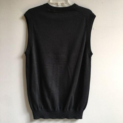 New Chaps Men’s Black Classic Sweater Vest Medium