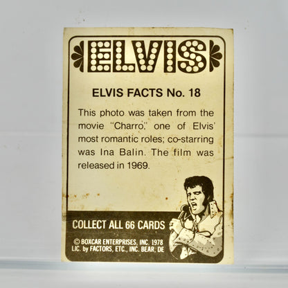 Elvis Trading Card #18 Boxcar Enterprises 1978 Vintage