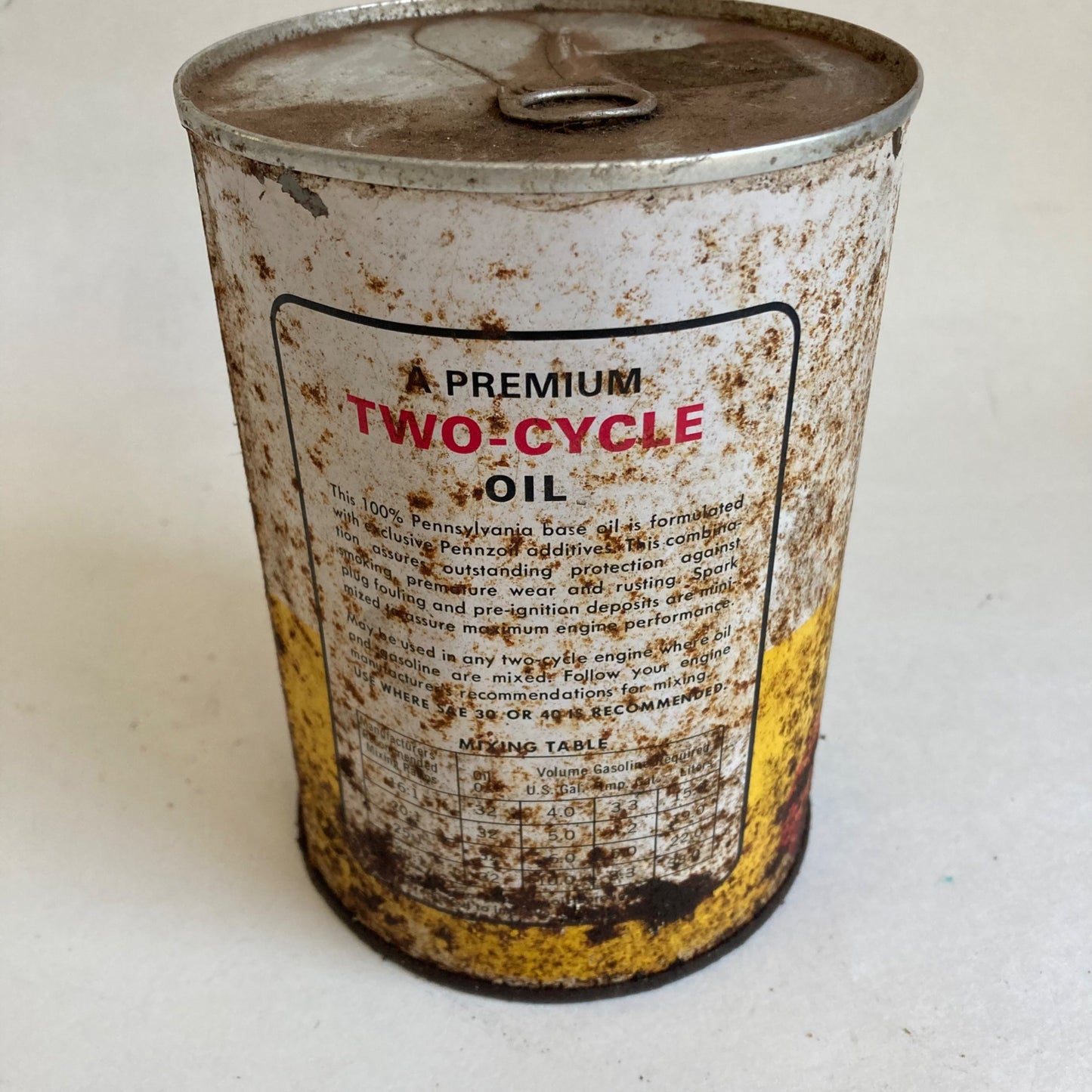 Vintage Pennzoil Two Cycle Snowmobile Oil Can 1 Quart UNOPENED!