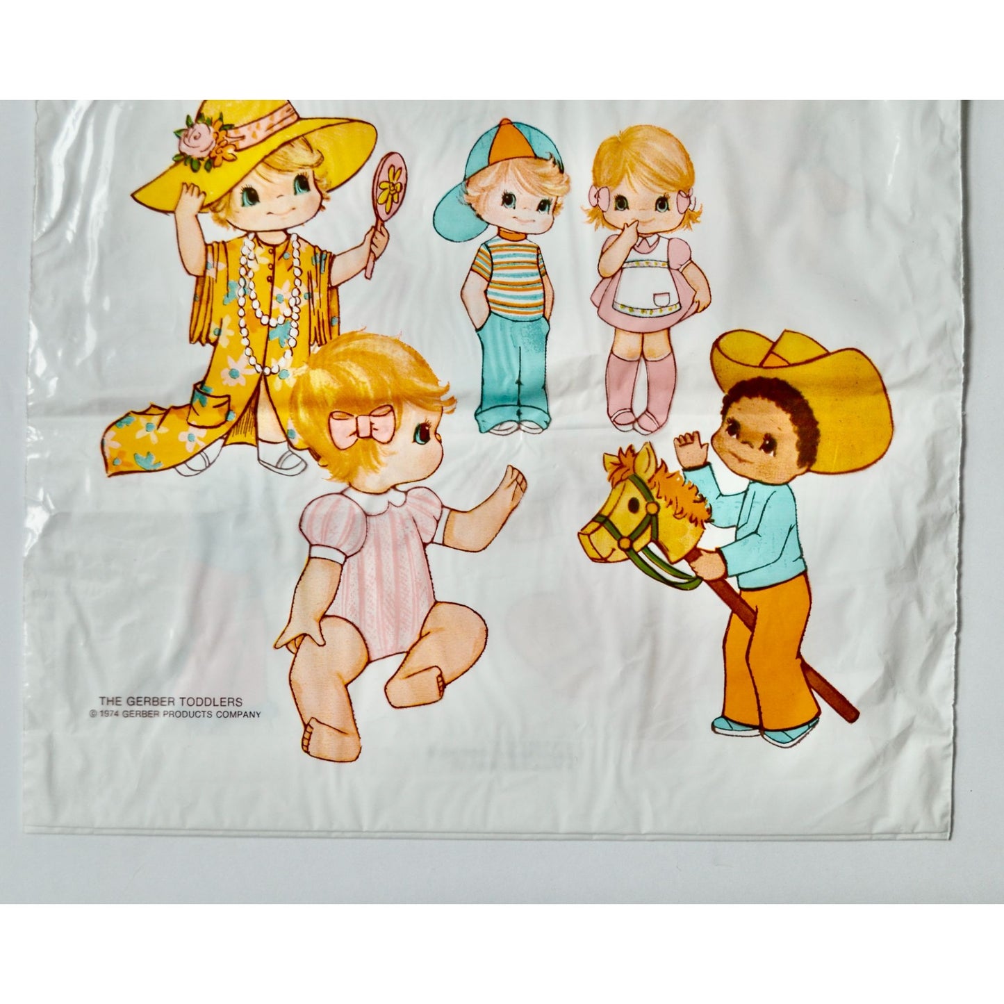 1974 Gerber Baby Week Plastic Tote Bag Vintage