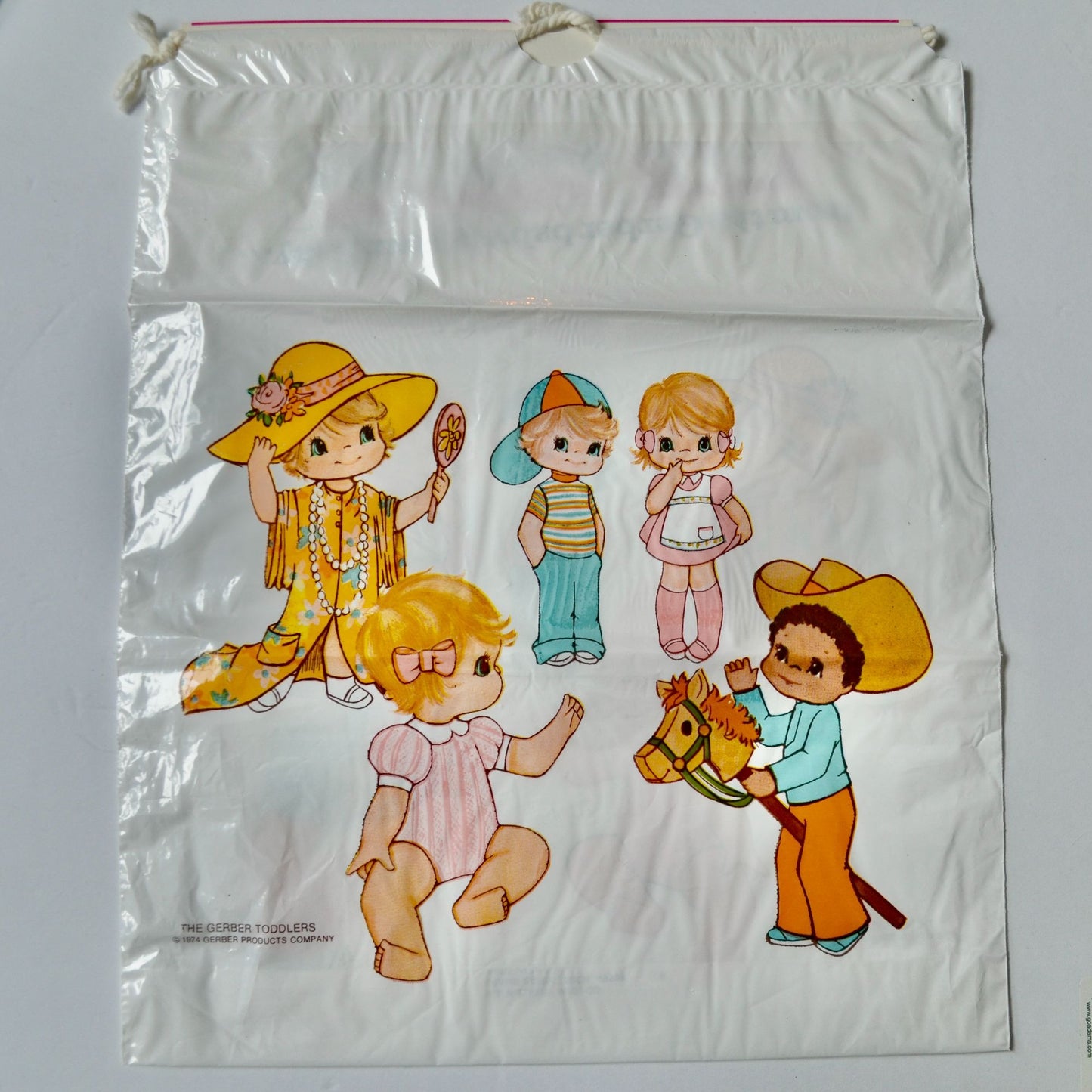 1974 Gerber Baby Week Plastic Tote Bag Vintage