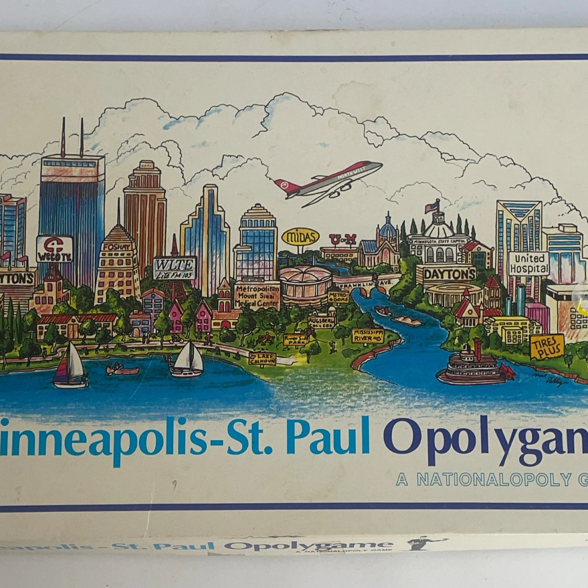 Nationalpoly Game The Minneapolis-St. Paul Opolygame Board Game