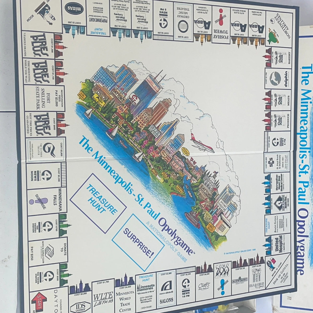 Nationalpoly Game The Minneapolis-St. Paul Opolygame Board Game