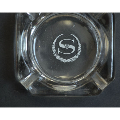 Sheraton Hotel Clear Glass Ashtray Vintage