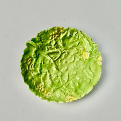 Royal Bayreuth Cabbage Leaf Dish Handled Vintage Floral