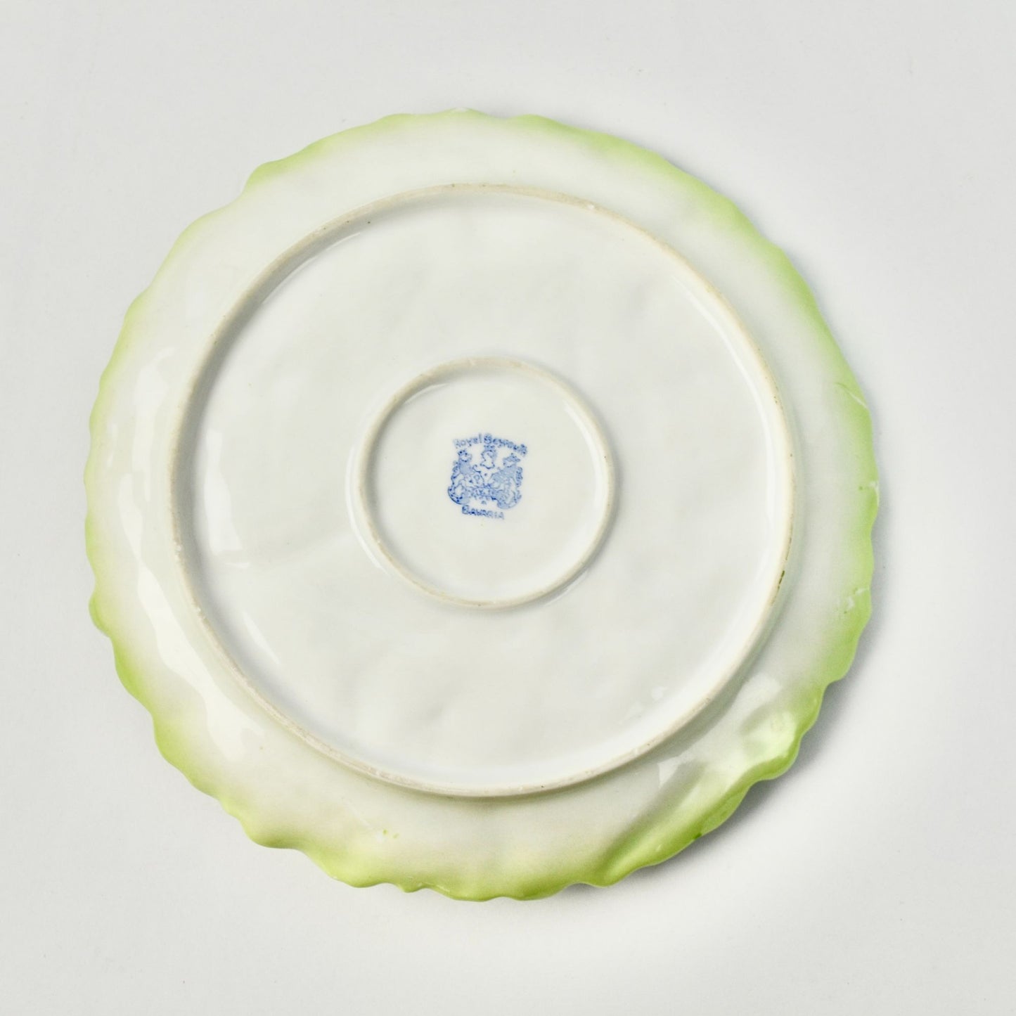 Royal Bayreuth Cabbage Leaf Dish Handled Vintage Floral