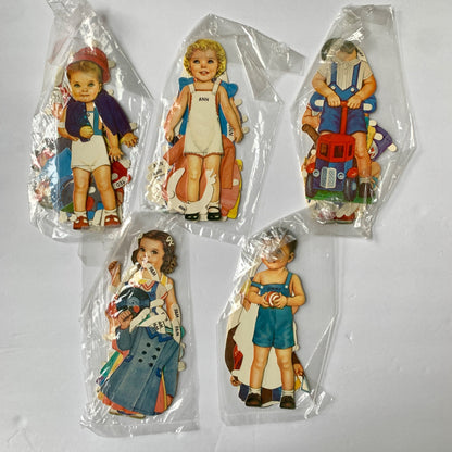 Merrimack 1986 Paper Dolls Set of 5 Plus Extras