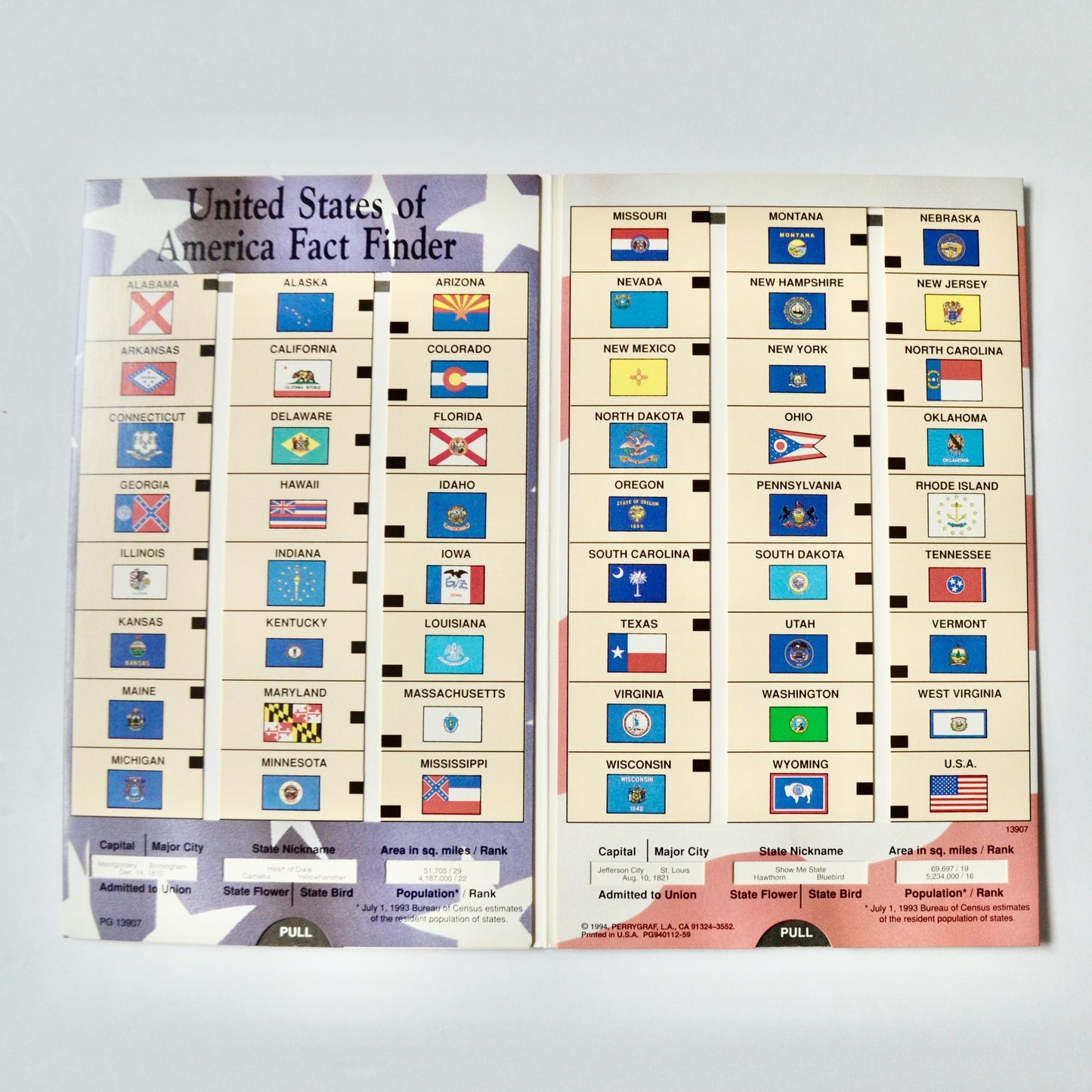 Discover America United States Fact Finder Vintage 1994