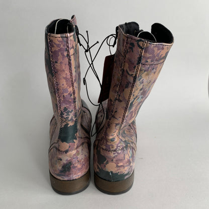NEW Mossimo Khalea Floral Combat Boots 8.5 with Tags